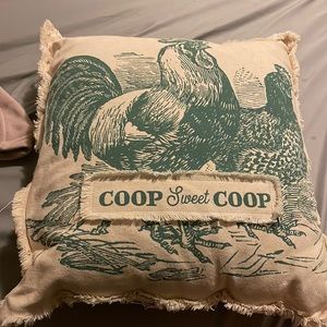 Chicken theme pillow